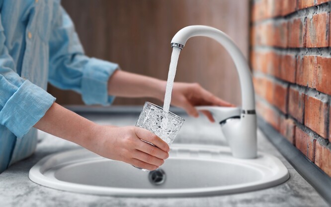 drinking water